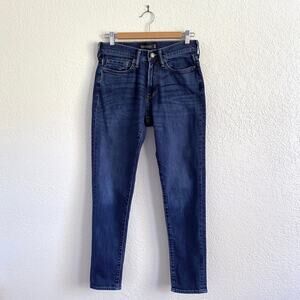 Abercrombie & Fitch Mens Athletic Skinny Stretch Jeans Medium Dark Wash Denim 28